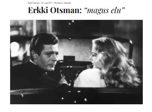 Erkki Otsman kirjutamas Itaalia magusast elus